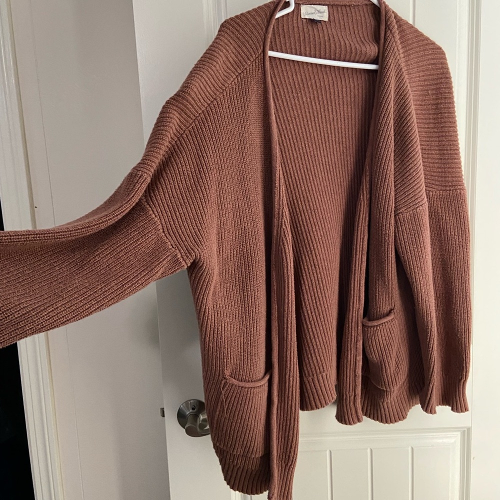 Universal Thread Burnt orange cardigan sweater